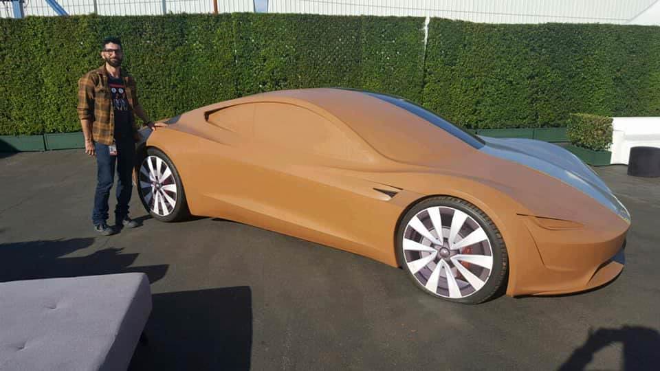 Tesla Roadster Logo - Tesla Roadster Clay Model Design 4