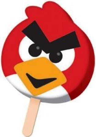 Angry Birds Red Logo - Blue Bunny Face Pop Angry Birds 12/112ml Sugg Ret $3.49