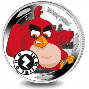 Angry Birds Red Logo - Angry Birds: Red Worlds First Interactive App Game Coin in a