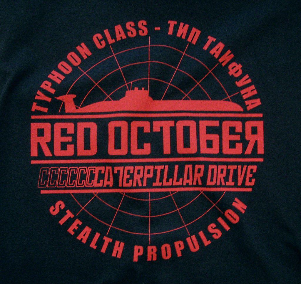 Red October Logo - The Hunt for Red October Movie Themed Retro T Shirt Submarine USSR ...