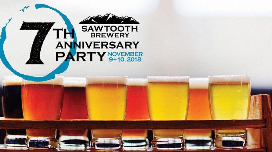 Sawtooth Brewery Logo - Sawtooth Brewery 7th Anniversary Party