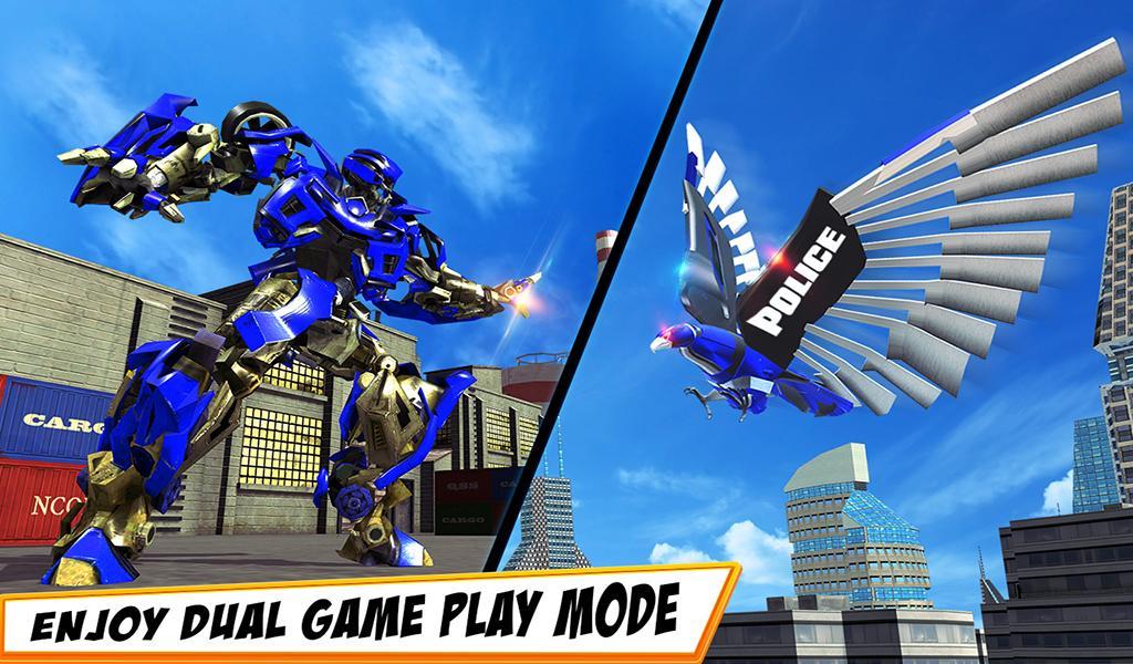 Robot Eagle Logo - Flying Robot Eagle Game Eagle Robot Transformation - Android Games ...