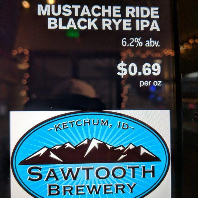 Sawtooth Beer Logo - Mustache Ride Black IPA - Sawtooth Brewery - Untappd