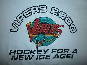 Detroit Vipers Logo - DETROIT VIPERS T SHIRT Hockey IHL vtg 90s Minors Gordie Howe Ice Age ...