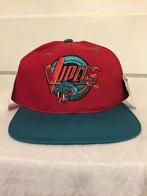 Detroit Vipers Logo - VTG DETROIT VIPERS snapback hat cap IHL Hockey 90s American Needle ...