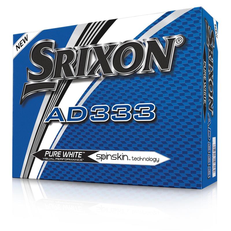 Srixon Golf Logo - AD333 Balls X12 White