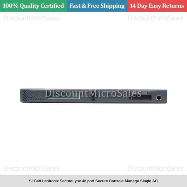 Lantronix Logo - SLC48 Lantronix SecureLynx 48 Port Secure Console Manage Single AC