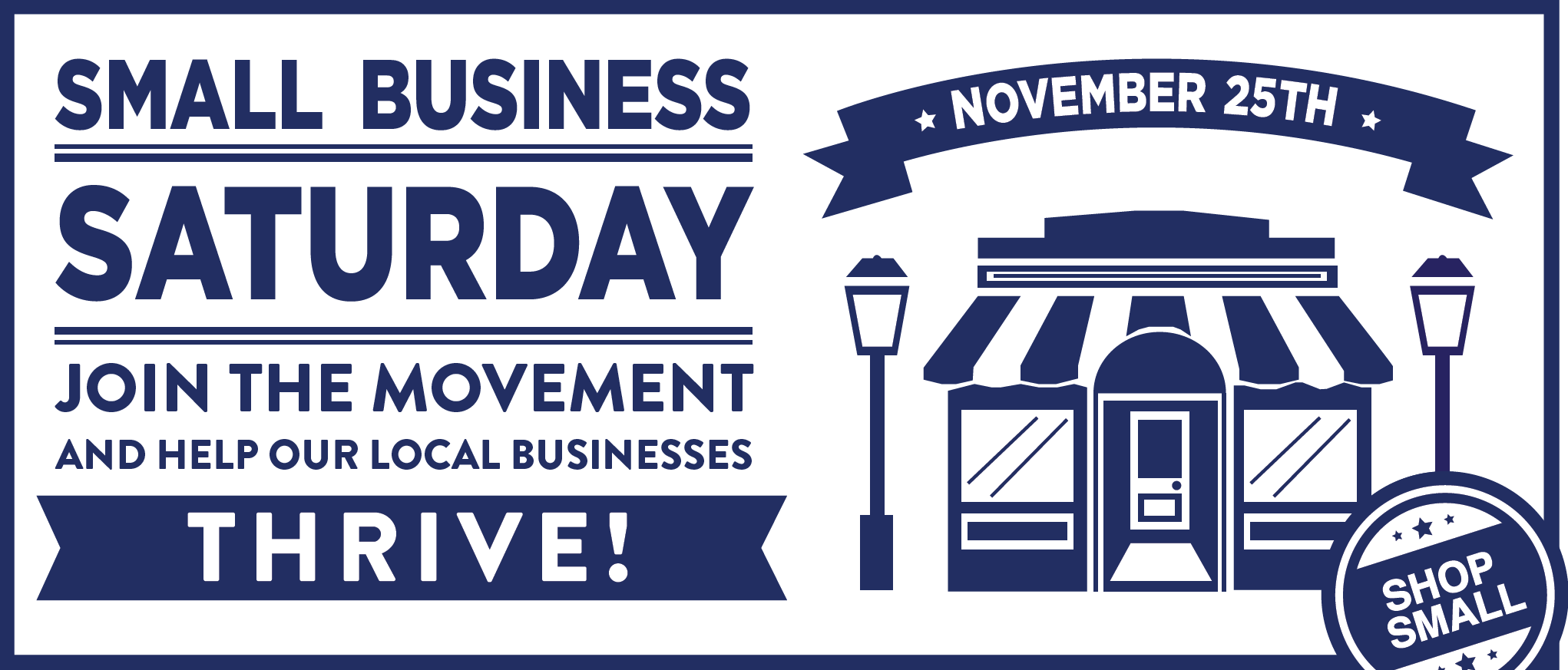 Shop Small Logo - Small Business Saturday November 25th - Burlingame Chamber of Commerce