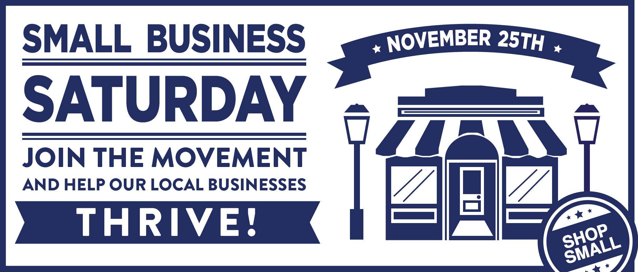 Shop Small Logo - Small Business Saturday November 25th Chamber of Commerce