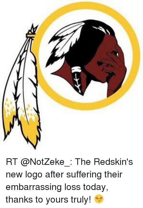 Redskins New Logo - RT the Redskin's New Logo After Suffering Their Embarrassing Loss ...