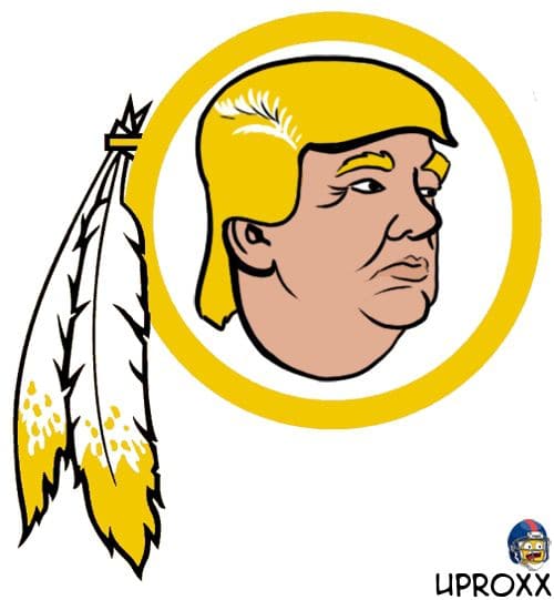 Redskins New Logo - Redskins logo gets a Donald Trump makeover Washington Post