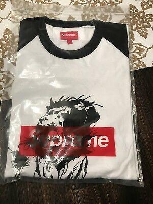 Lion Supreme Logo - SUPREME LION RAGLAN Baseball Top SS 18 Box Logo Sz XL Lee Quinones ...