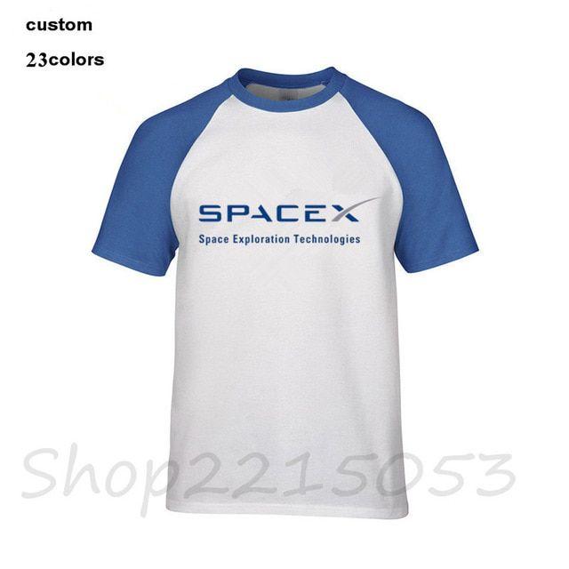 Xlogo Logo - 2018 SpaceX Space X Logo T Shirt Men's Popular Cool Custom Short ...