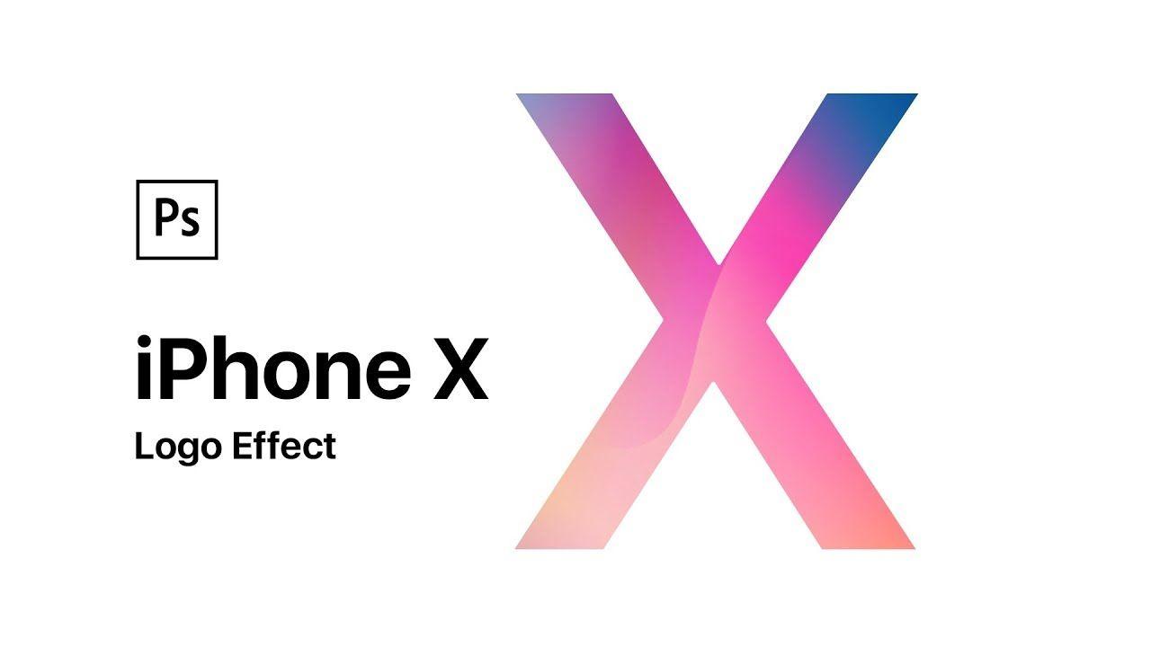 Xlogo Logo - Photoshop Tutorial: Apple iPhone X Logo Effect - YouTube