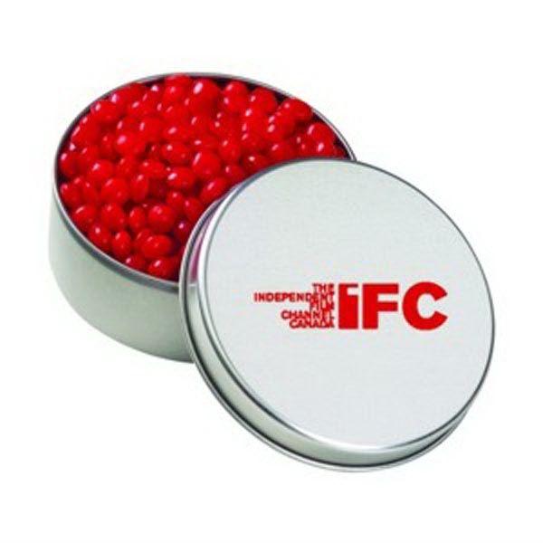 Big Red R in Circle Logo - Large Round Tin / Red Hots (R) - GOimprints