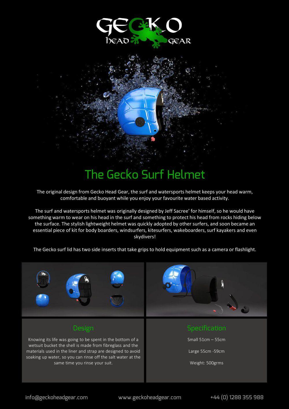 Gecko Surf Logo - Surf Helmet Headgear Catalogs. Documentation