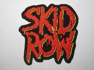 Skid Row Logo - SKID ROW logo embroidered NEW patch heavy metal | eBay