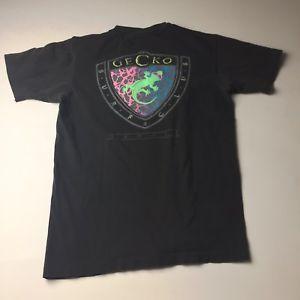 Gecko Surf Logo - Gecko Surf Club T Shirt Mens Hawaii Vintage 80s 1986 Black Neon Size