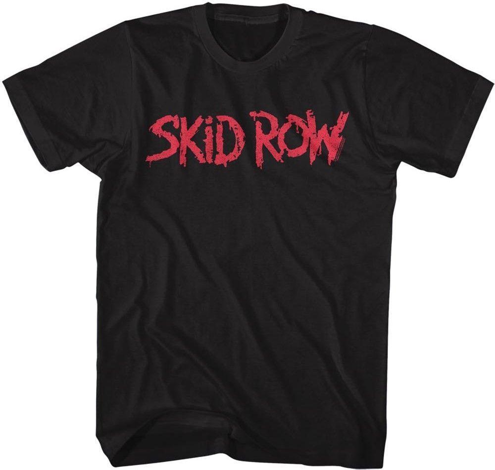 Skid Row Logo - Skid Row Rock Band T Shirt Row Logo. Men's Black Shirt