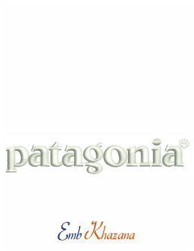 White Patagonia Logo - Patagonia Logo. Fashion And Clothing Logos Embroidery Design