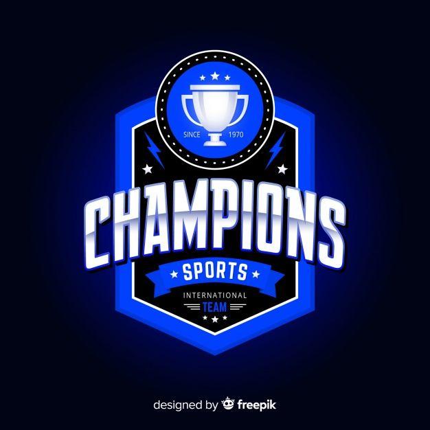 Blue Sports Logo - Modern sport logo template with abstract design Vector | Free Download
