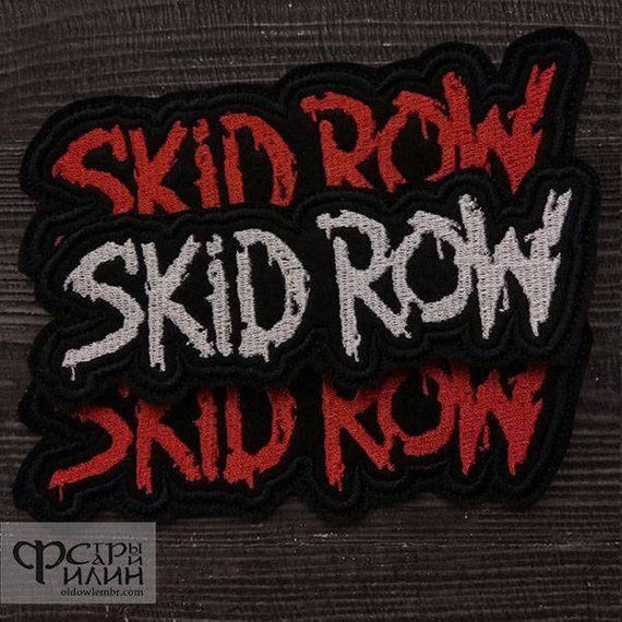 Skid Row Logo - Patch Skid Row logo Heavy Glam Metal band. | Etsy