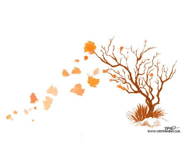 Fall Leaf Logo - Falling Leaves