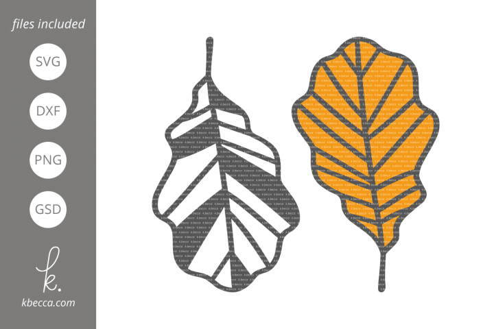 Fall Leaf Logo - Fall Leaf #8 SVG Cut Files by k.becca | Design Bundles