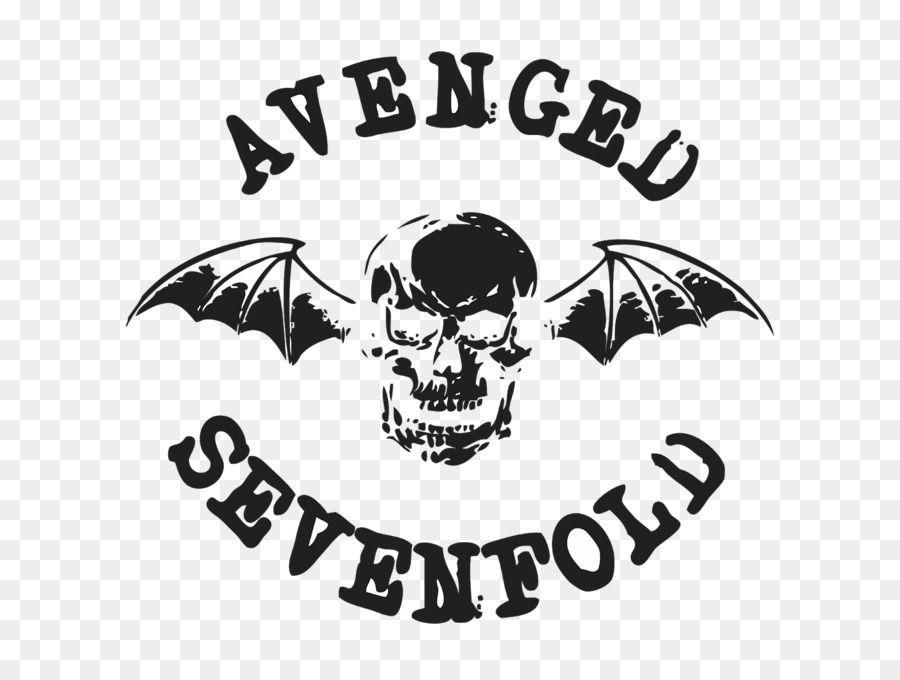 Avenged Sevenfold Black and White Logo - Avenged Sevenfold Logo Disturbed Black and white Stencil