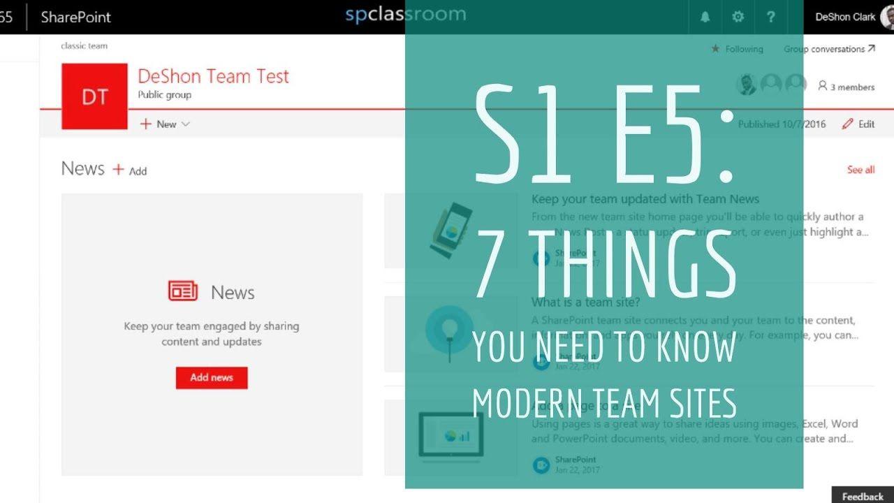 Modern Team Logo - Season 1 Ep5: Modern Team Sites: 7 Things You Should Know - office ...
