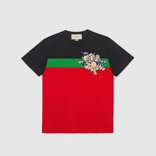 Blue and Red Clothing Logo - Men's T Shirts & Polos. GUCCI ®