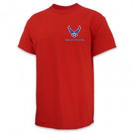 Blue and Red Clothing Logo - Official Men's Air Force Gear
