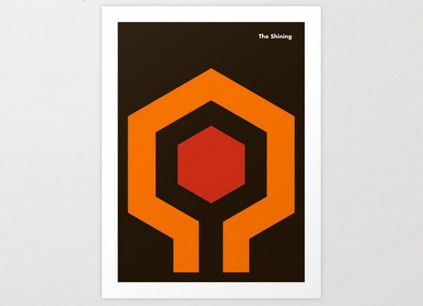 Famous Orange Hexagon Logo - The Shining - Film and Furniture