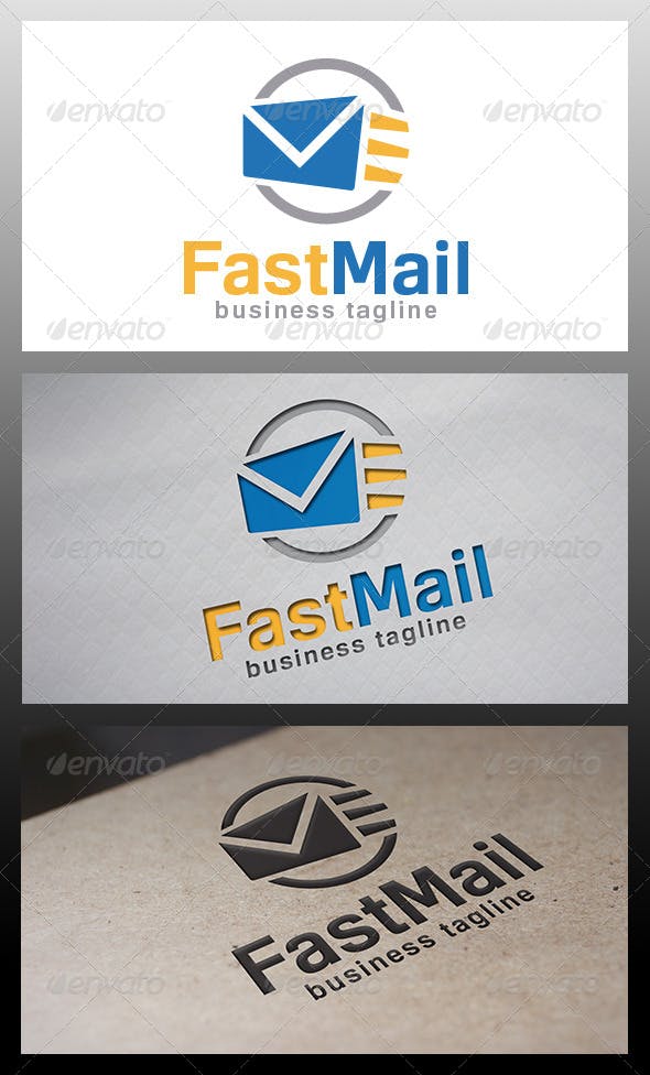 Fastmail Logo - Fast Mail Logo by BossTwinsArt | GraphicRiver