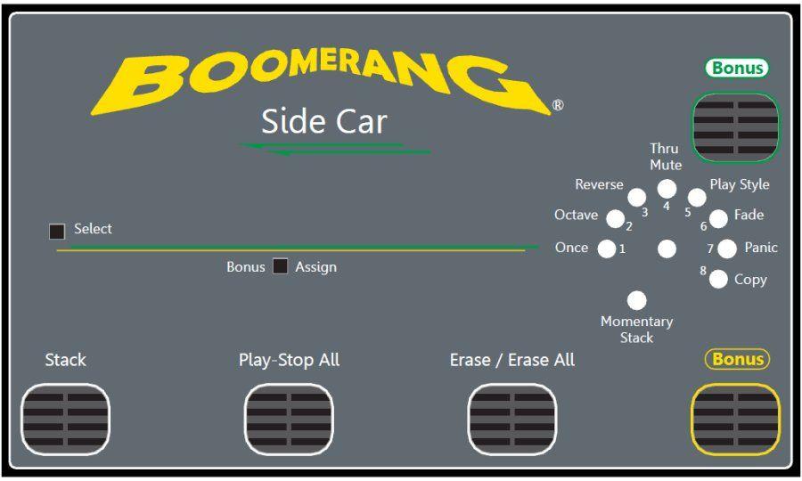 Car with 2 Boomerangs Logo - Boomerang E 157 Side Car