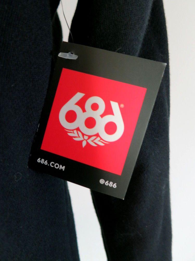686 Clothing Logo - 686 NWT black full zip sweatshirt jacket logo size M #fashion ...