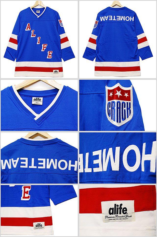 Red White and Blue Hockey Logo - SOLT AND PEPPER: ALIFE HOME TEAM JERSEY WHITE RED BLUE TOPS a life ...