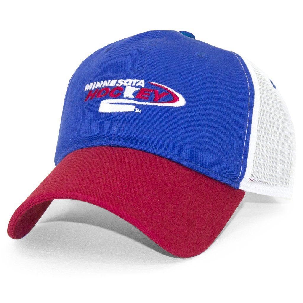 Red White and Blue Hockey Logo - MN HOCKEY LOGO DAD HAT – Sauce Hockey