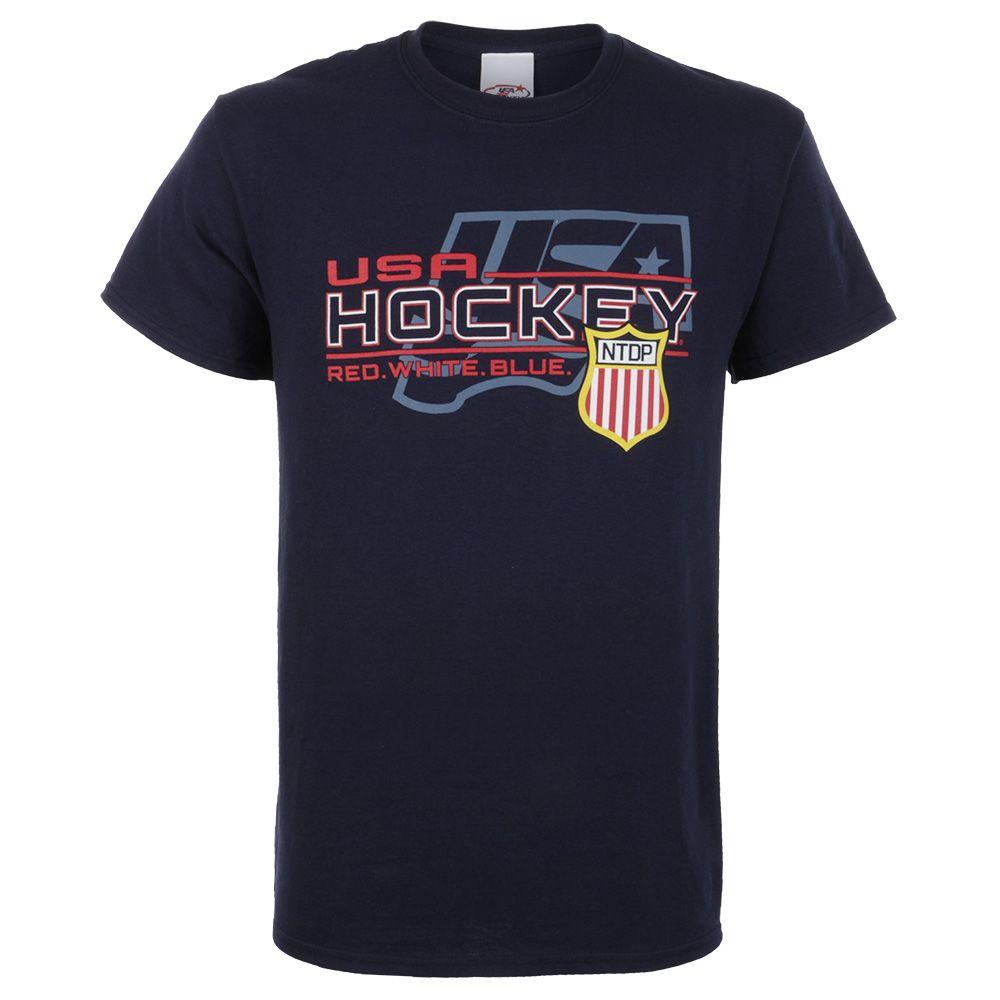 Red White and Blue Hockey Logo - USA Hockey® NTDP Tee