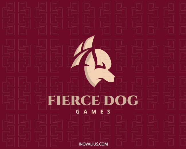 Maroon Dog Logo - Fierce Dog Logo Design | Inovalius