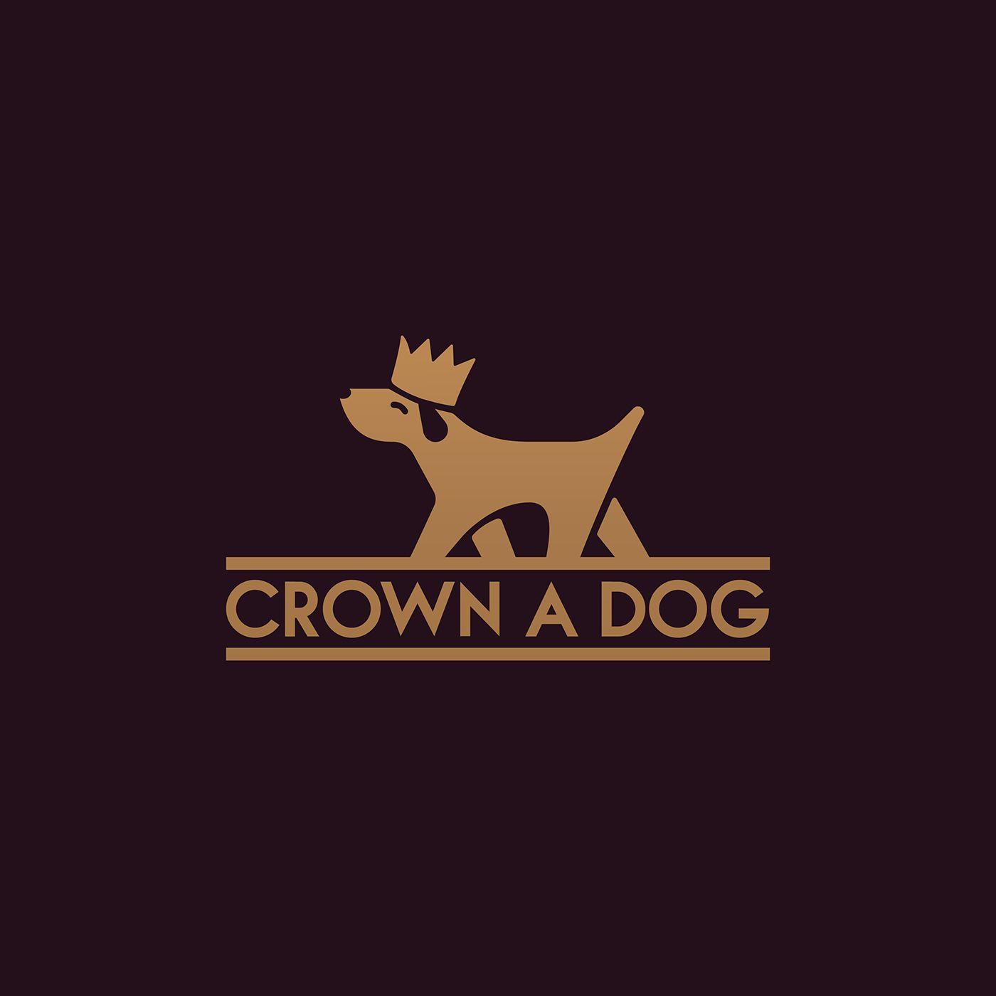 Maroon Dog Logo - Crown a Dog logo design on Behance