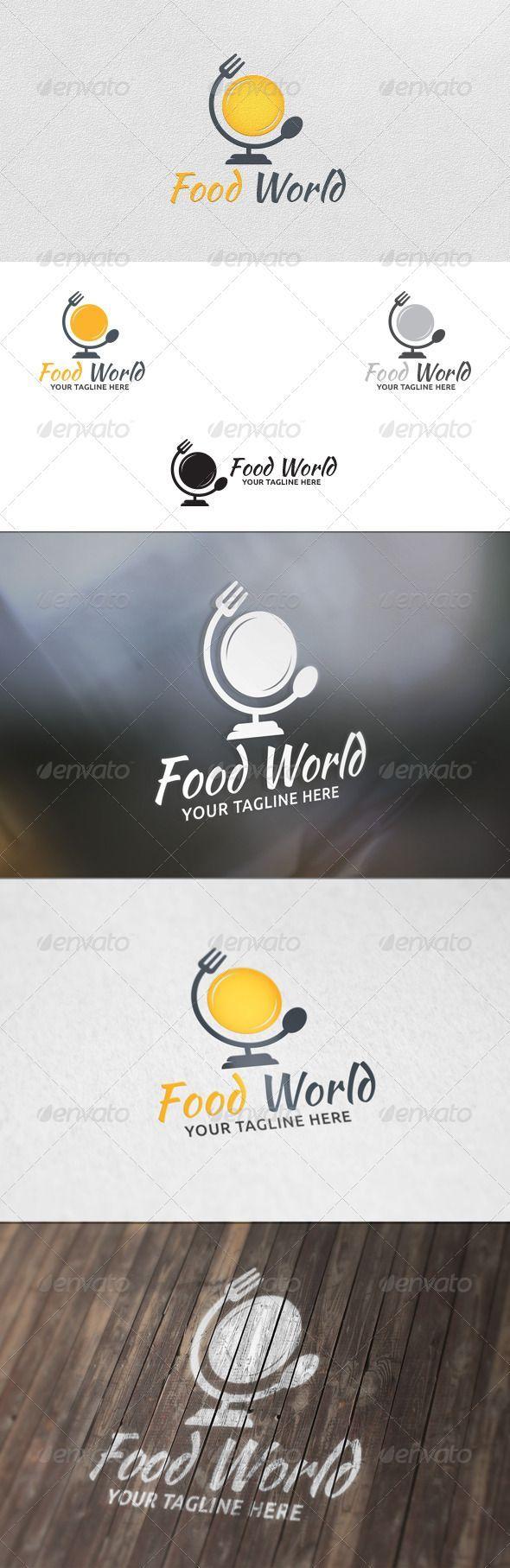 Food World Logo - Food World Template. Logos. Logo templates, Logo design