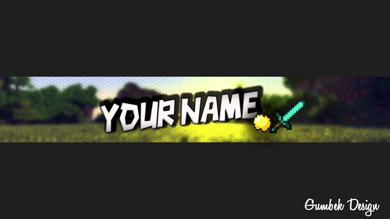 Minecraft YouTube Channel Logo - Minecraft YouTube Channel Art Template #4 - Free Photoshop Download ...
