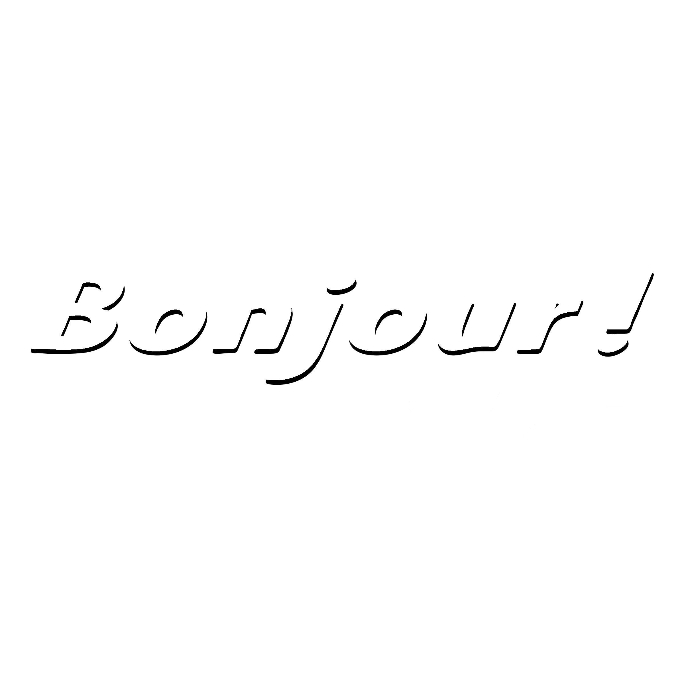 Bonjour Logo - Bonjour! Logo PNG Transparent & SVG Vector