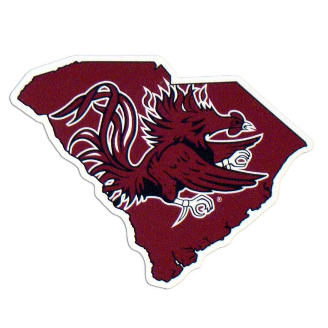 Red Umbrella Outline Logo - South Carolina Gamecock Garnet State Decal