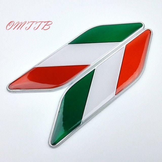 Italian Flag Car Logo - Aliexpress.com : Buy 2017 Car Styling 3D Aluminum Italian Flag ...