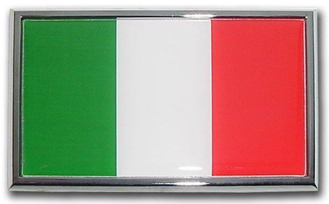 Italian Flag Car Logo - Italian Flag Car Emblem SUV Size AmEricas Flags