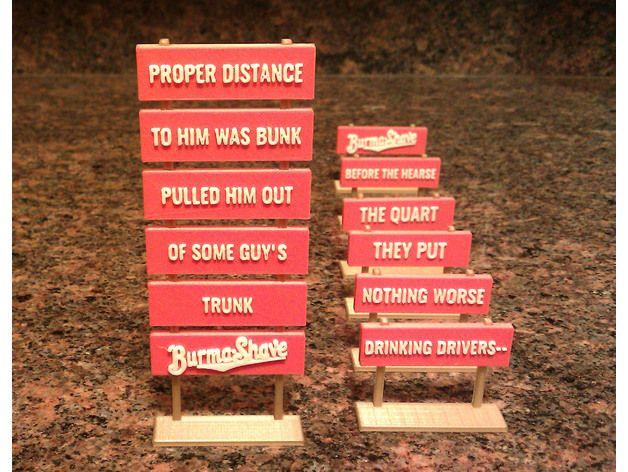 Burma Shave Logo - Customizable Miniature Burma-Shave Road Signs Redux by RiverRatDC ...