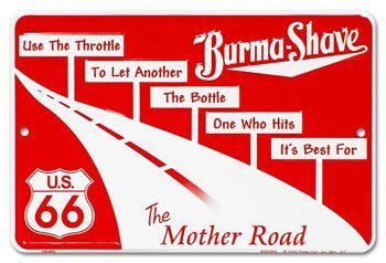 Burma Shave Logo - No Burma Shave Here! : New York Traveler.net