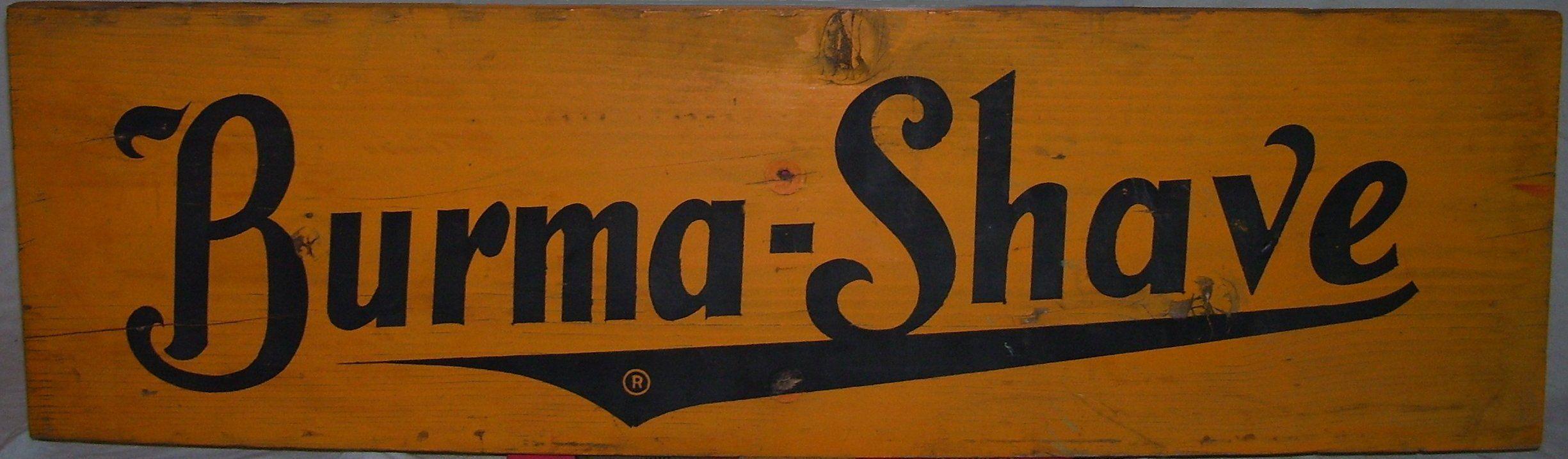 Burma Shave Logo - Catch the new wave of Burma-Shave!